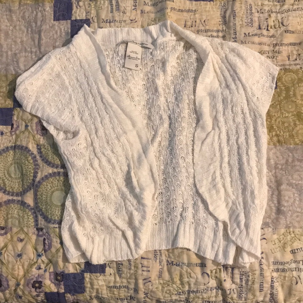 American Rag Co. white bolero shrug sweater small